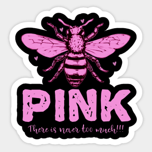 Bee pink Sticker